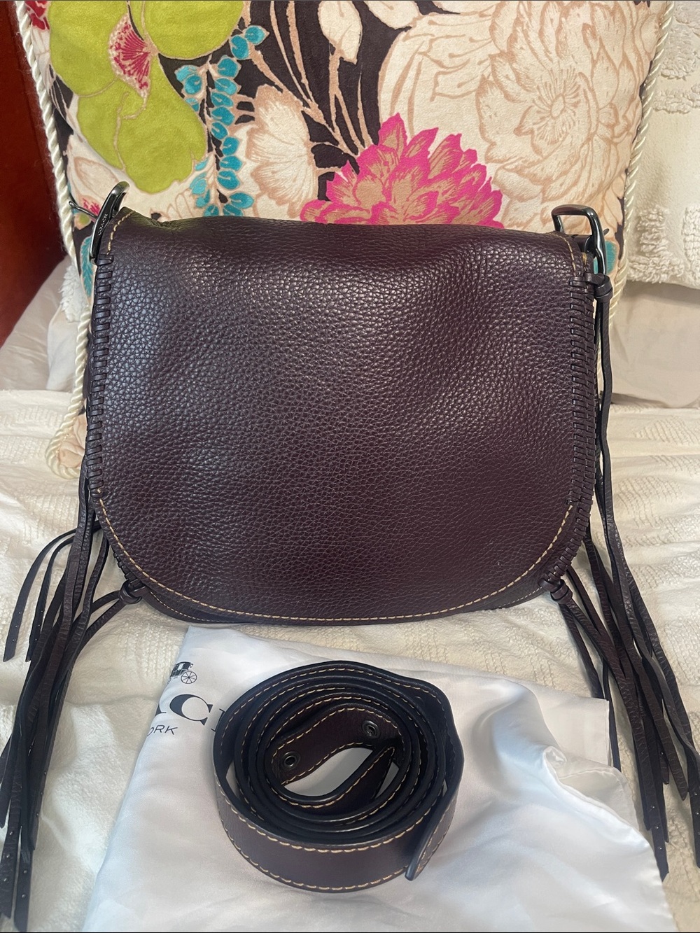 Coach 1941 Whiplash Saddle Crossbody Bag in OX Blood 20115